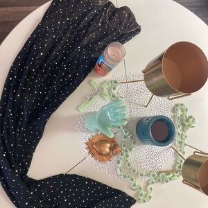 Black Sheer Dress with Rhinestones